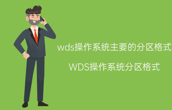 wds操作系统主要的分区格式 WDS操作系统分区格式